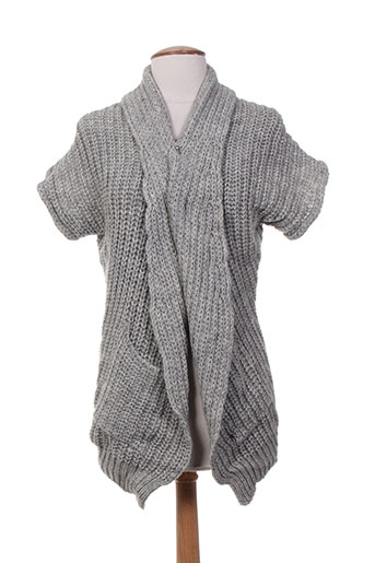 pako litto gilets femme de couleur gris
