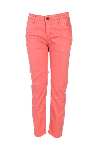 deeluxe pantalons garçon de couleur rouge