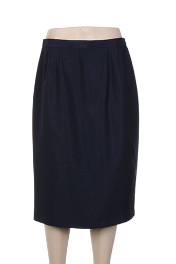 jean biolay jupes femme de couleur bleu