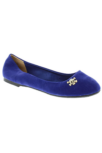 top or chaussures femme de couleur bleu