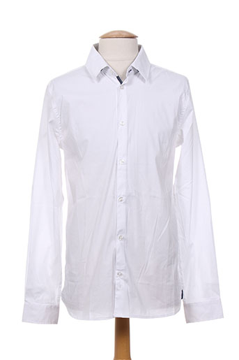 teddy smith chemises garçon de couleur blanc