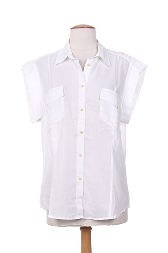 gant chemises femme de couleur blanc