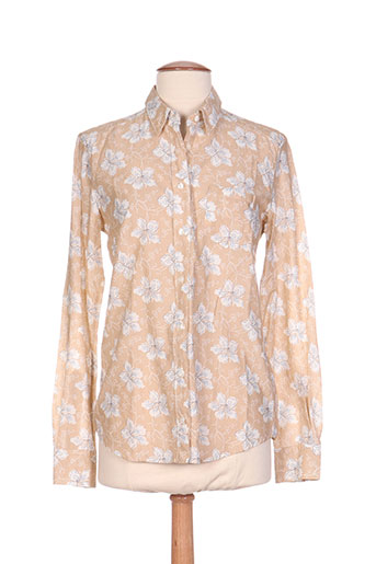 gant chemises femme de couleur beige