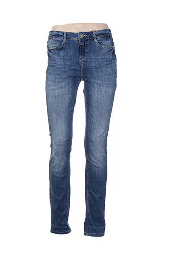 street one jeans femme de couleur bleu