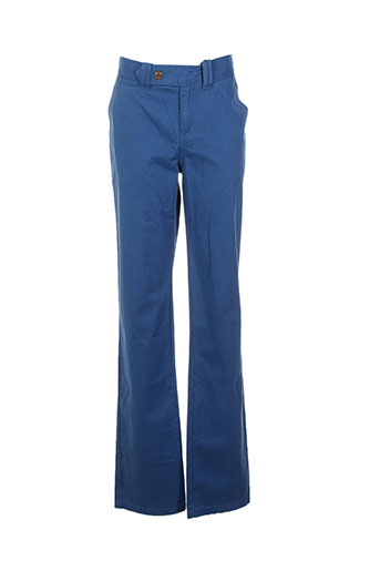 cyrillus pantalons garçon de couleur bleu