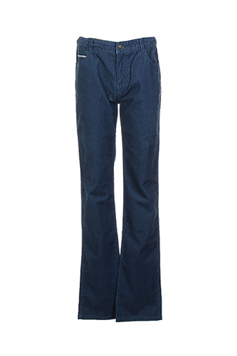 cyrillus pantalons garçon de couleur bleu