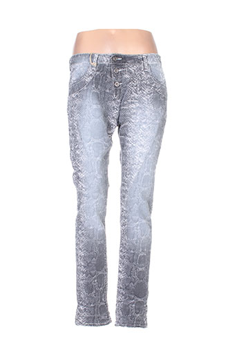 please jeans femme de couleur gris
