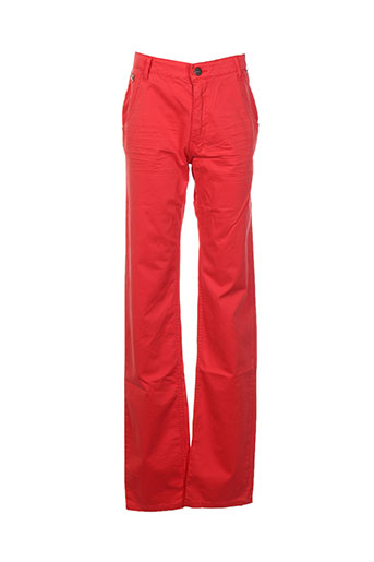 redskins pantalons garçon de couleur rouge