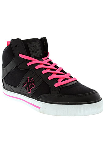 new york yankees chaussures femme de couleur noir