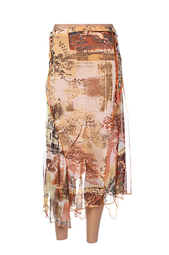 fred sabatier jupes femme de couleur orange