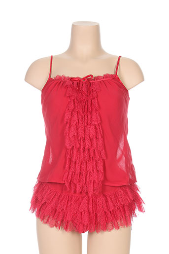 marjolaine lingerie femme de couleur rouge