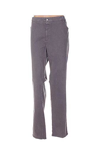 jean gabriel pantalons femme de couleur gris