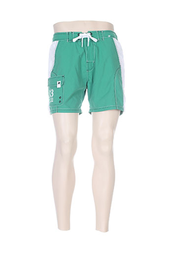 deeluxe maillots de bain homme de couleur vert