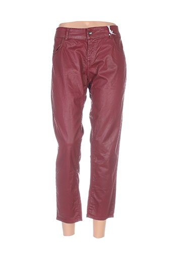 et compagnie pantacourts femme de couleur rouge