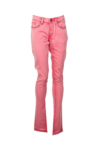vila jeans femme de couleur rose