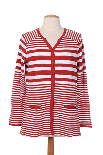 les marins de jac jac gilets femme de couleur rouge