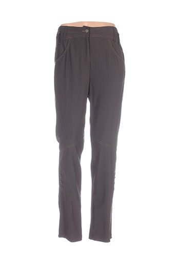 pause cafe pantalons femme de couleur marron