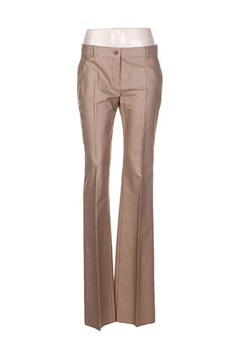 maxmara pantalons femme de couleur beige