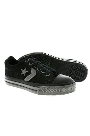 converse chaussures garçon de couleur noir