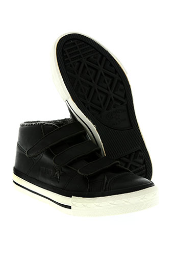 converse chaussures garçon de couleur noir
