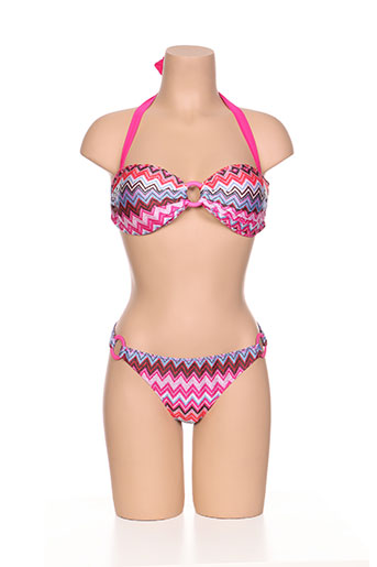 kiwi maillots de bain femme de couleur rose