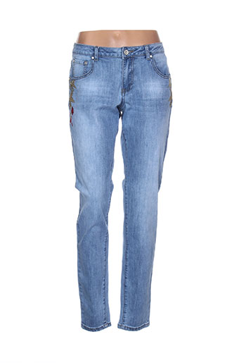 lcdn jeans femme de couleur bleu