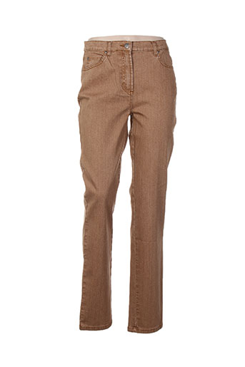 karting jeans femme de couleur marron