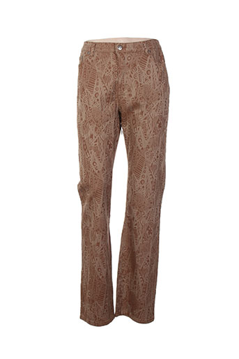 karting jeans femme de couleur marron