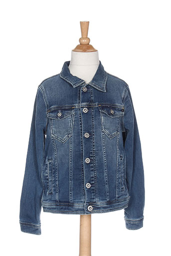 pepe jeans vestes garçon de couleur bleu