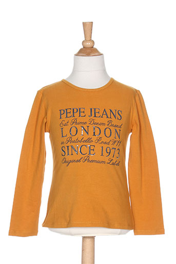 pepe jeans t-shirts fille de couleur orange