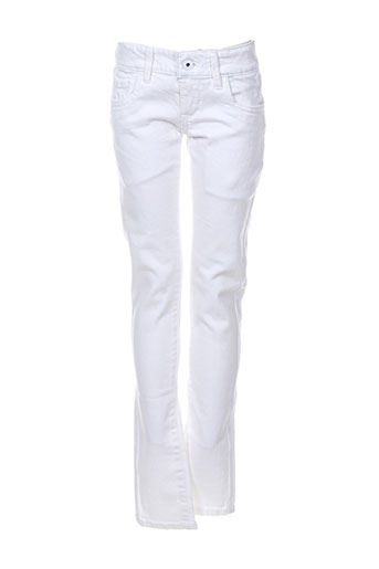 pepe jeans jeans fille de couleur blanc