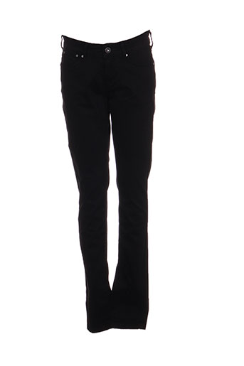 pepe jeans pantalons fille de couleur noir