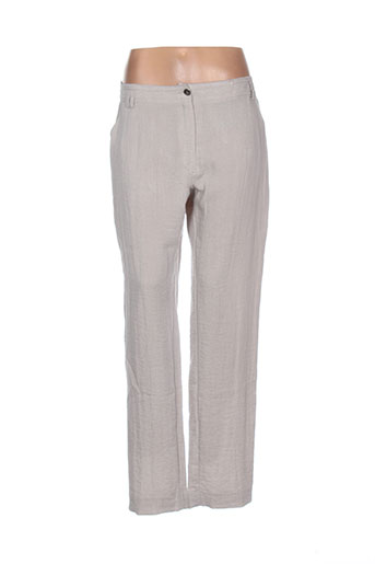 jean delfin pantalons femme de couleur beige