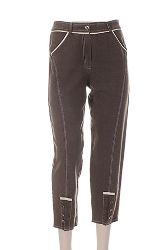 quattro pantacourts femme de couleur marron