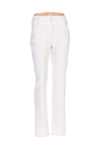 pause cafe pantalons femme de couleur beige