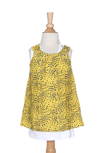ikks robes fille de couleur jaune