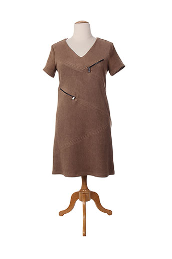 femmes je vous aime robes femme de couleur marron