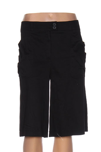 quattrobarradodici shorts / bermudas femme de couleur noir