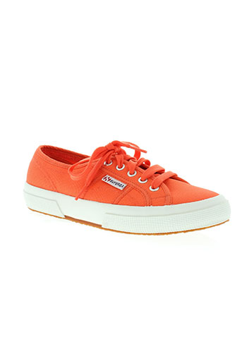 superga chaussures femme de couleur orange
