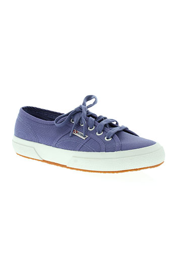 superga chaussures femme de couleur bleu