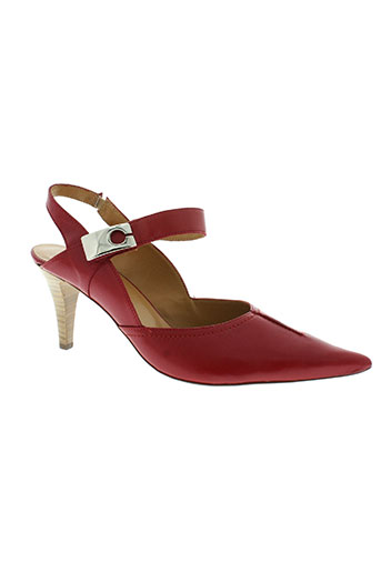 france mode chaussures femme de couleur rouge