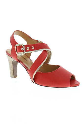 france mode chaussures femme de couleur rouge