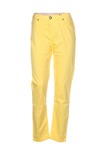emma EFFI_CHAR_1 caro pantalons femme de couleur jaune