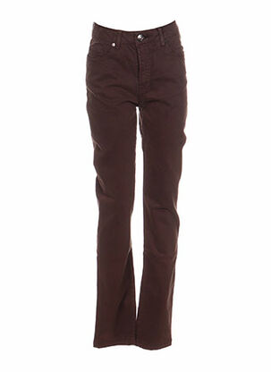 Pantalon casual marron EMMA & CARO pour femme