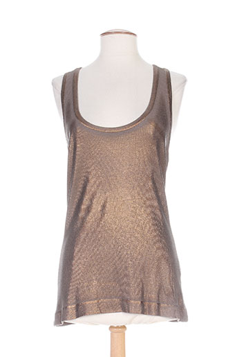 lauren vidal t-shirts femme de couleur marron