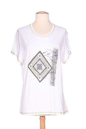 couleur d'ivoire t-shirts / tops femme de couleur blanc