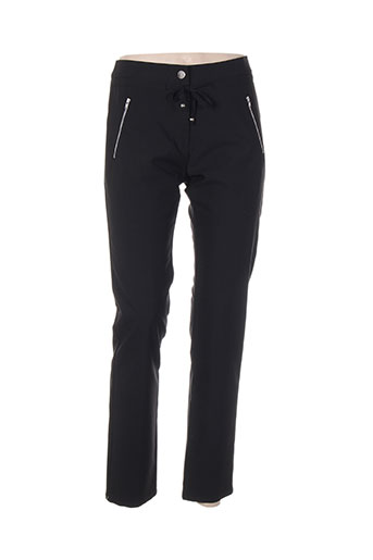 leslie pantalons femme de couleur noir