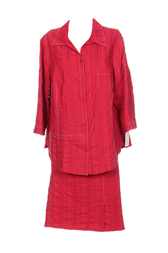 france rivoire ensemble femme de couleur rouge