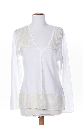 lilith gilets femme de couleur blanc