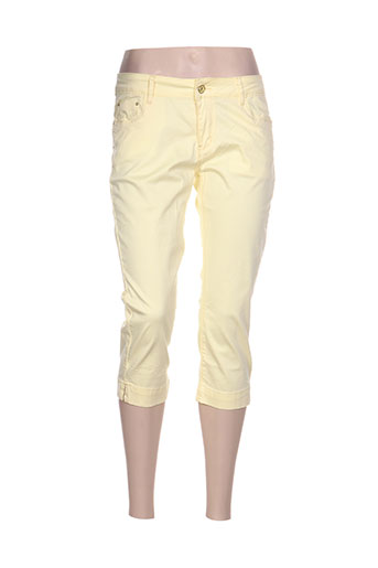 onado pantacourts femme de couleur jaune